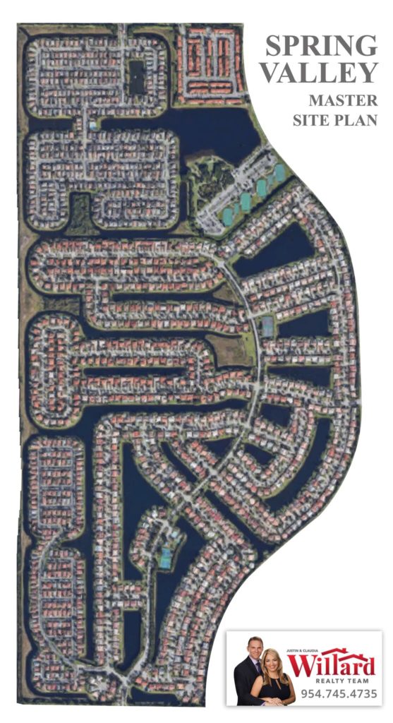 Spring Valley Site Plan Pembroke Pines Florida Real Estate Pembroke