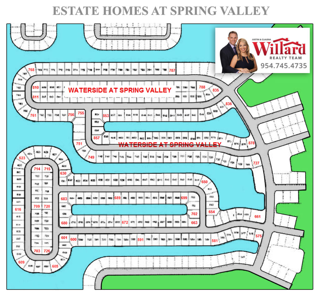 Spring Valley Site Plan Pembroke Pines Florida Real Estate Pembroke