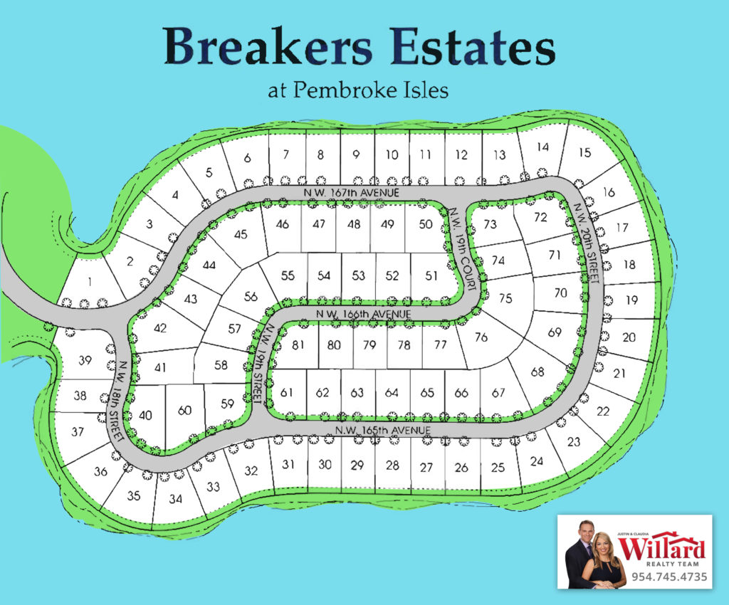 Pembroke Isles Site Plan - Pembroke Pines Florida Real Estate Pembroke