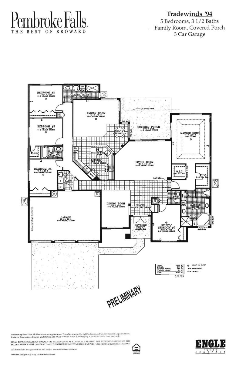 Pembroke Falls Tradewinds Model Floor Plan